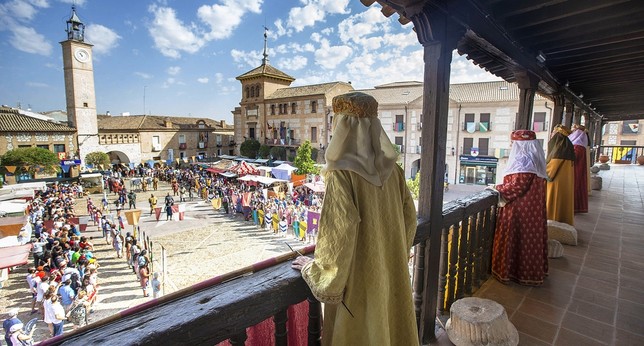 Recreación histórica de Consuegra Medieval, en la plaza de España. 