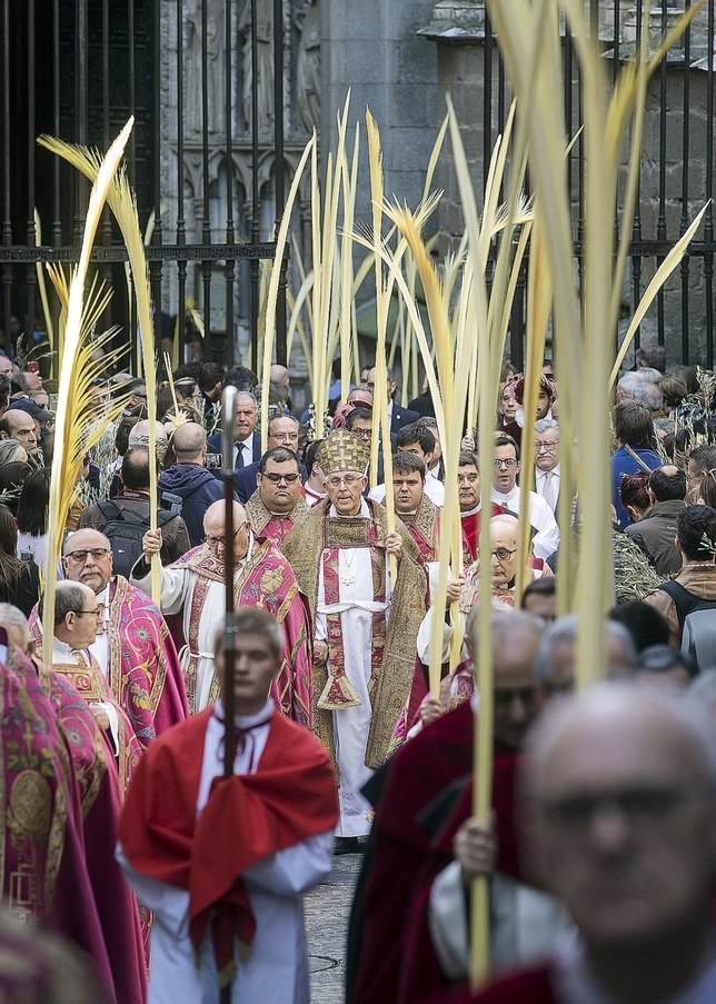 Bendición de palmas y ramos en la Catedral