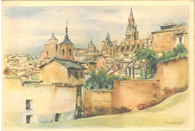 El Toledo de hace un siglo en las acuarelas de Landi Sorondo