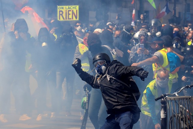 Las protestas del 1M dejan en París más de 160 detenidos