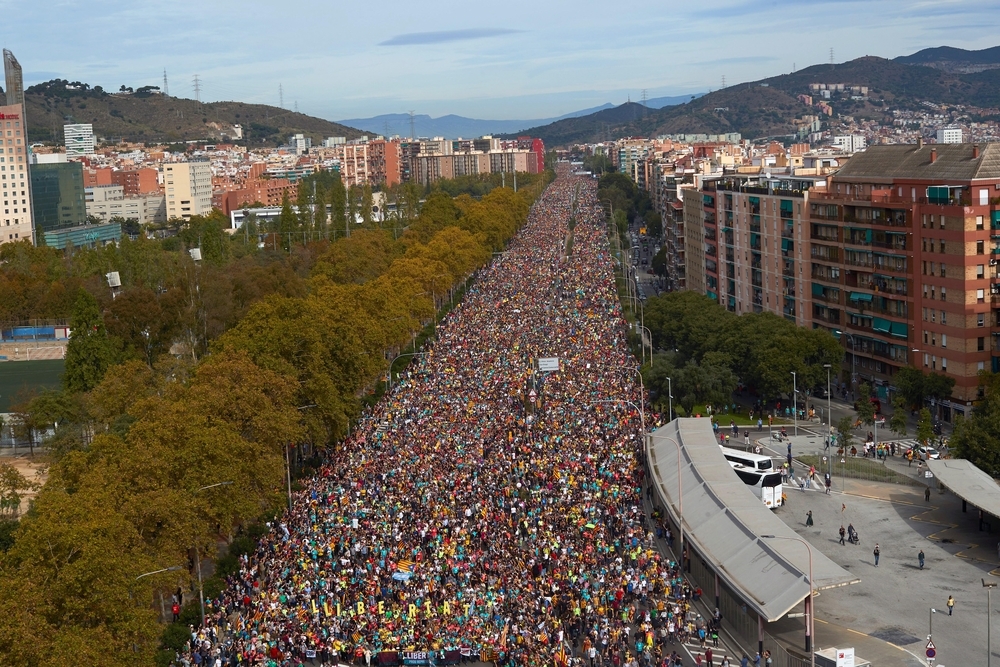 Las Marchas colapsan el centro de Barcelona