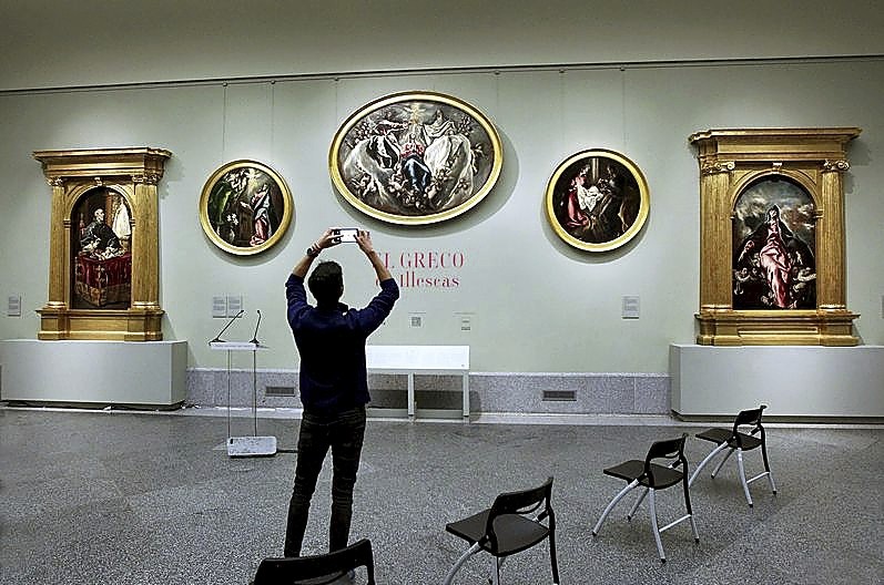 Los Grecos de Illescas se muestran estos días en el Museo del Prado. 