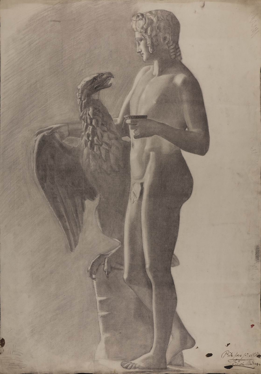 Patricio Antonio Patiño: Estudio sobre la escultura de Ganímedes, obra de José Álvarez Cubero (sig. P-0706)