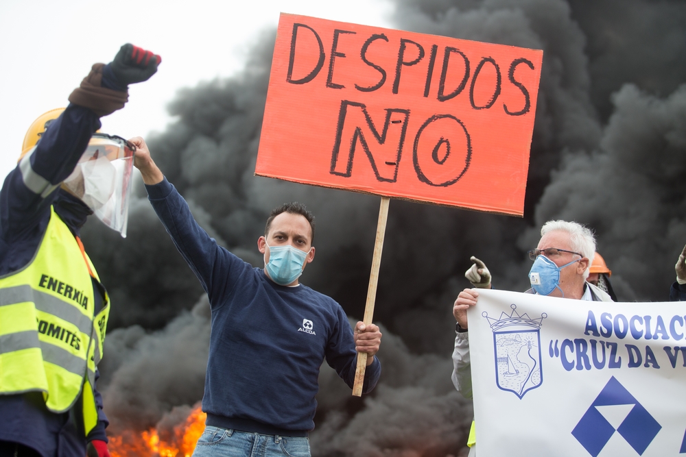 Manifestación del comité de empresa de Alcoa  / CARLOS CASTRO