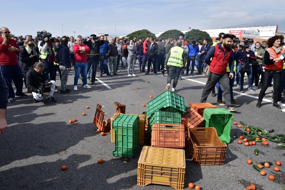 El sector hortofrutícola de Almería protesta por su situació