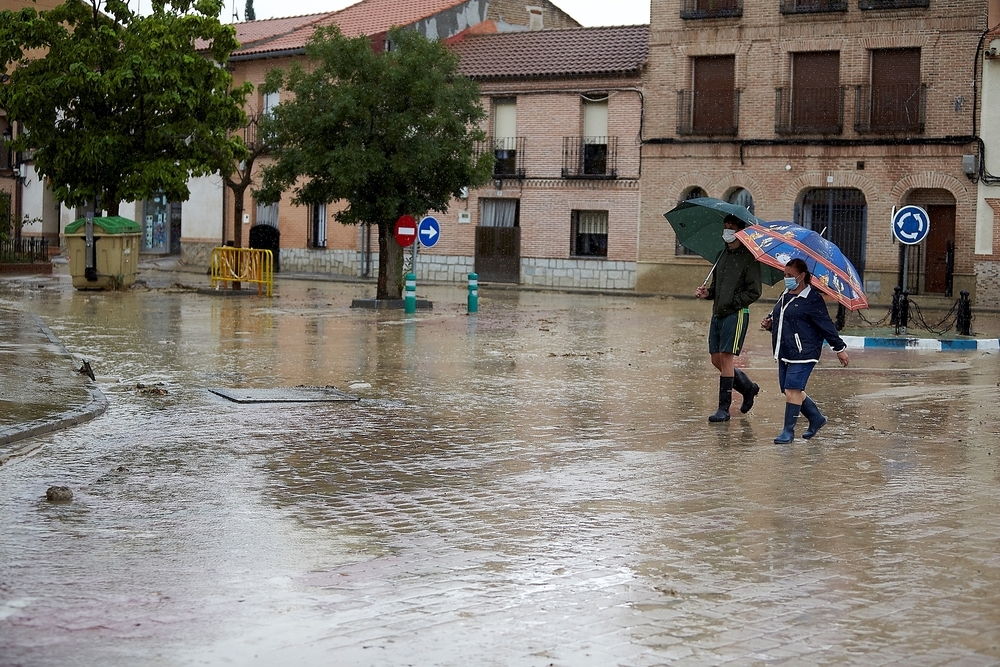 Nuevo desbordamiento del arroyo Sangüesa en Cebolla