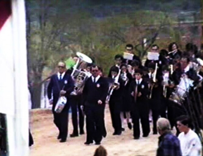 La banda de Gálvez amenizó el acto inaugural.