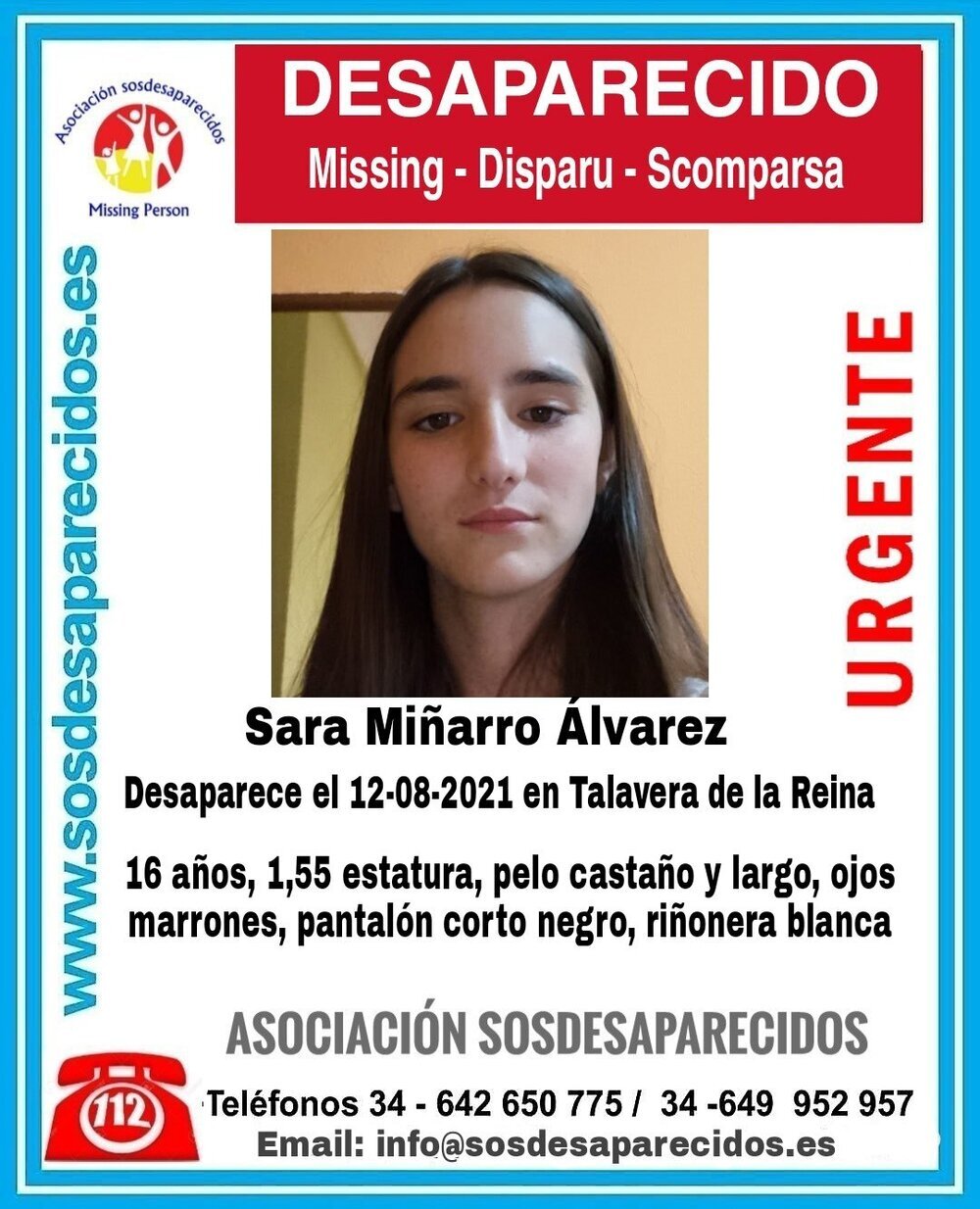 Desaparecida una chica menor de edad en Talavera