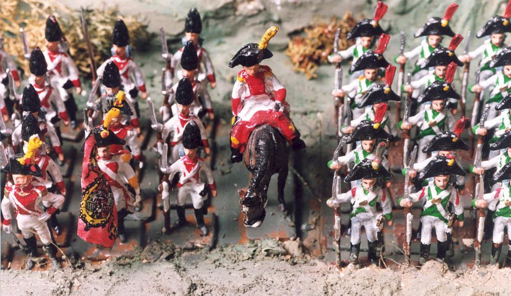 Diorama de las tropas de la Romana y Hans Christian Andersen