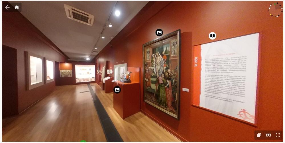 Así se ve la visita virtual por las galerías del Museo de Guadalajara. 
