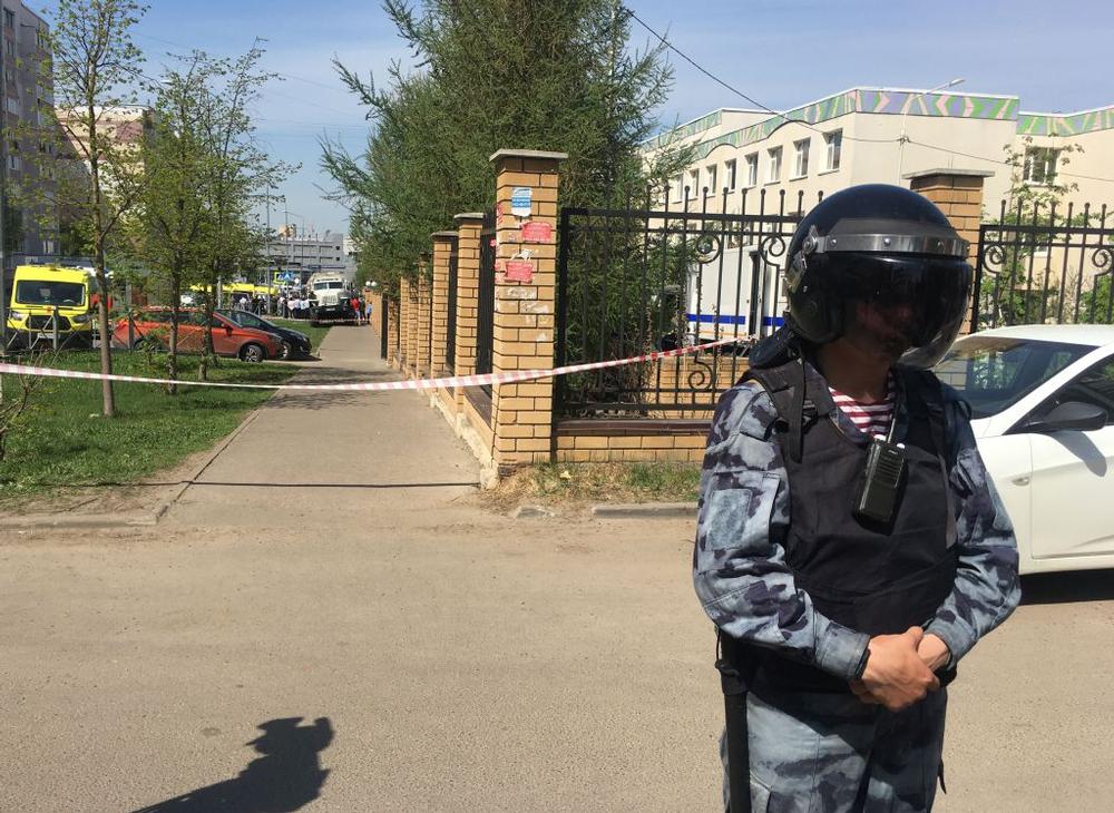 Shooting at a school in Kazan, Russia  / ANTON RAYKHSHTAT