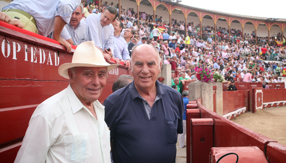 Manolo y Pablo (d.) en una de las corridas del Corpus.