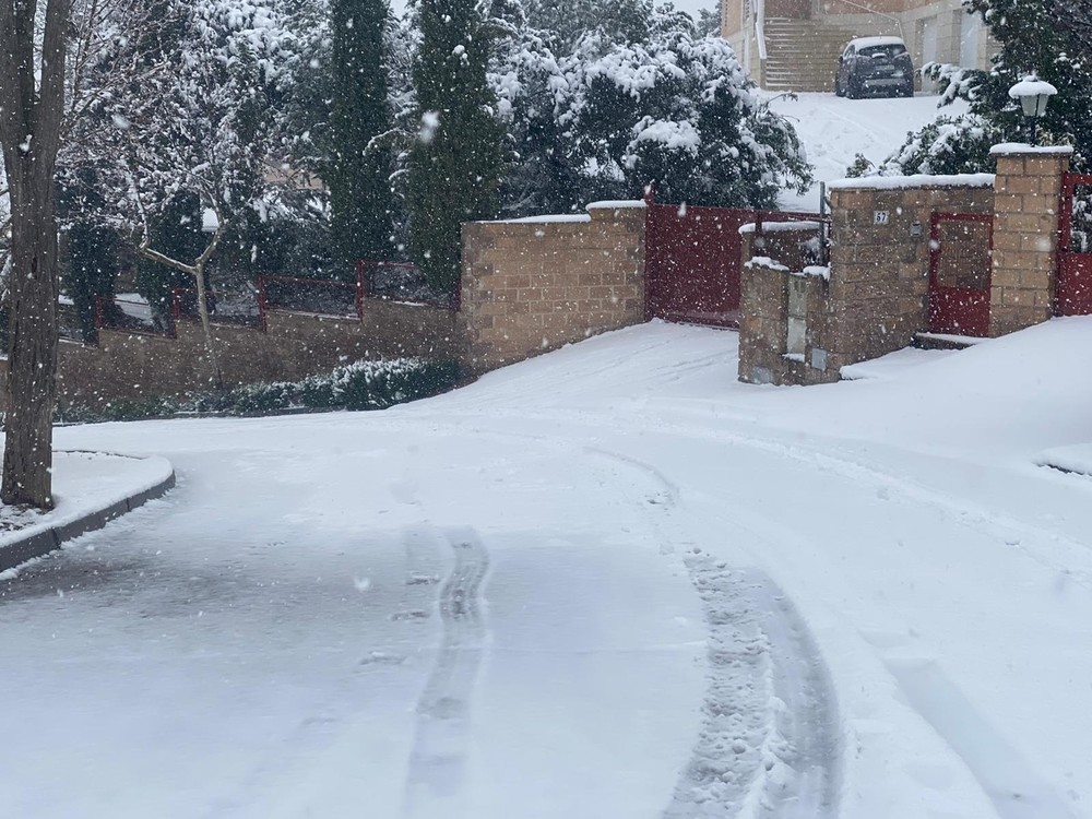 Montesión registra la mayor cantidad de nieve en la capital