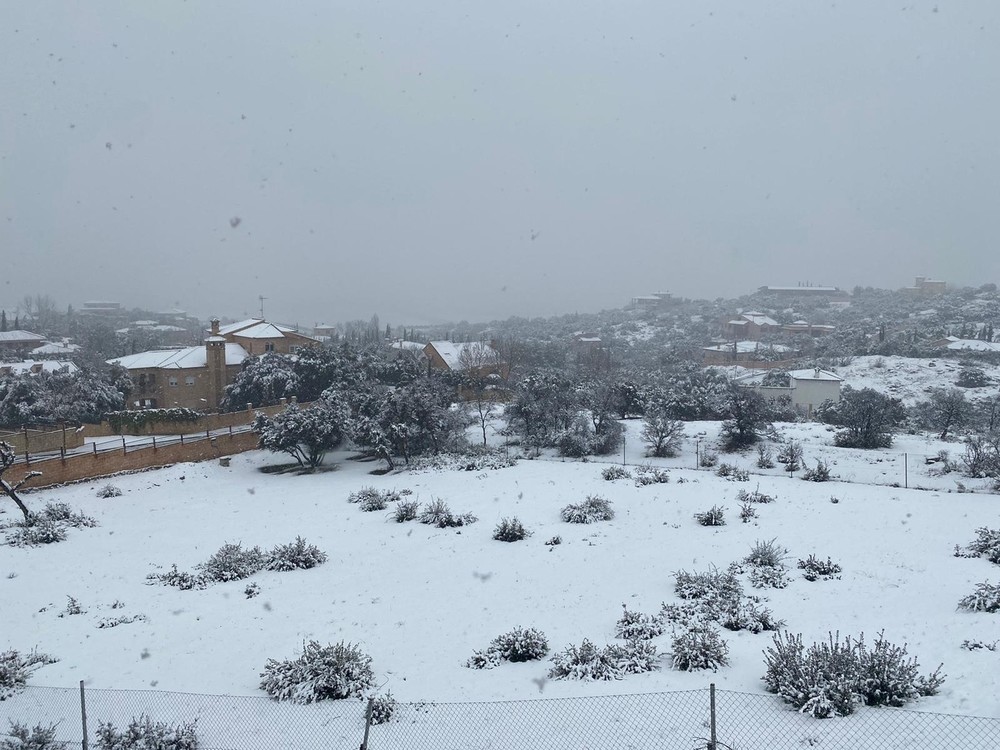 Montesión registra la mayor cantidad de nieve en la capital