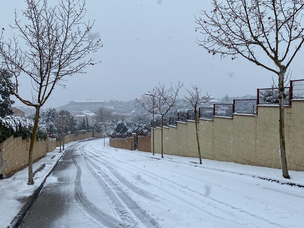 Montesión registra la mayor cantidad de nieve en la capital