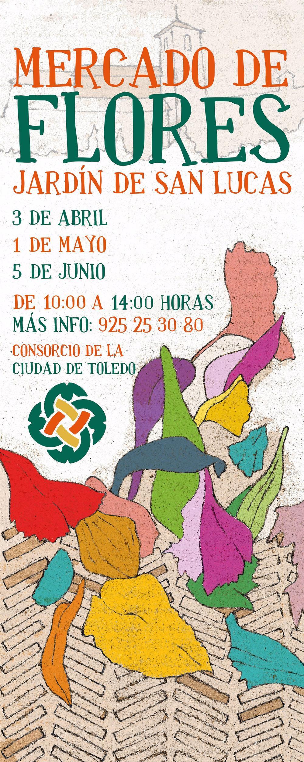 El Mercado de Flores de Toledo vuelve al Jardín de San Lucas