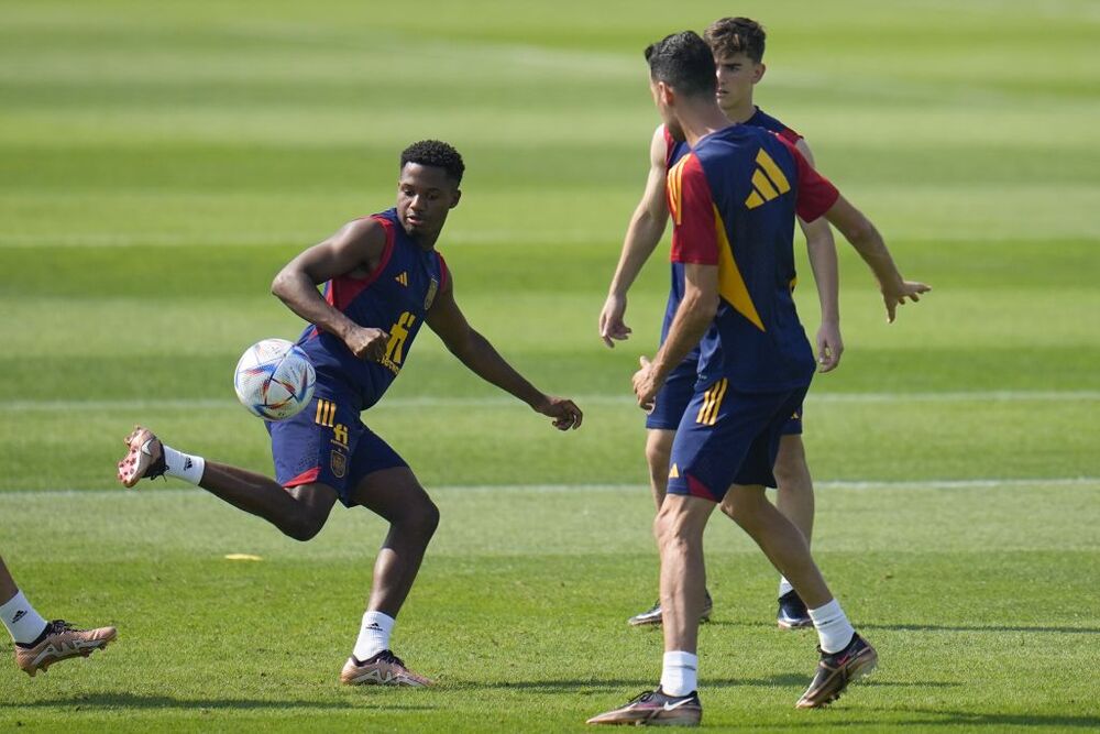 Allenamento della Nazionale spagnola a Doha  / ASSOCIATED PRESS/LAPRESSE