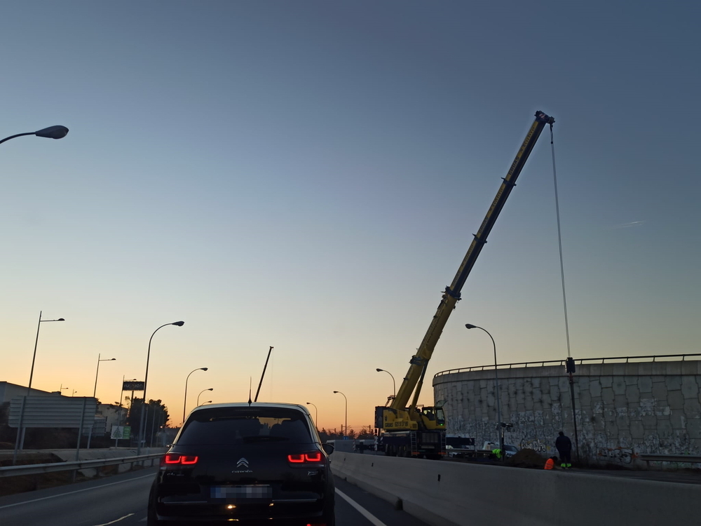 Retenciones de 10 a 15 minutos en la TO-23 por las obras