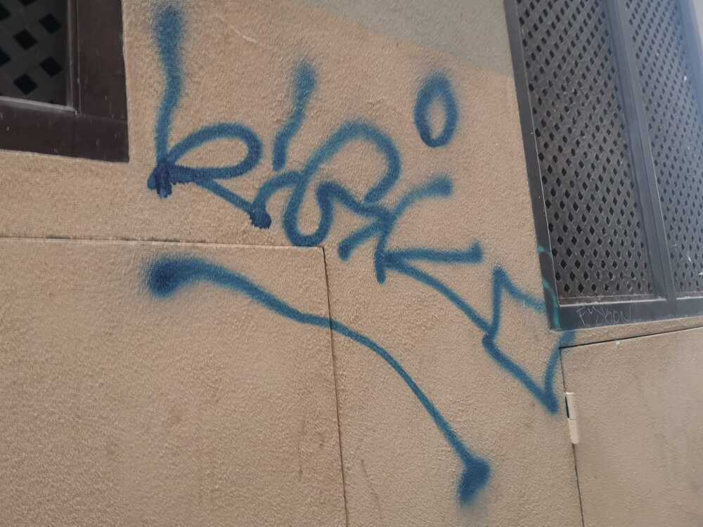 Grafitis en el entorno de Barrio Rey.