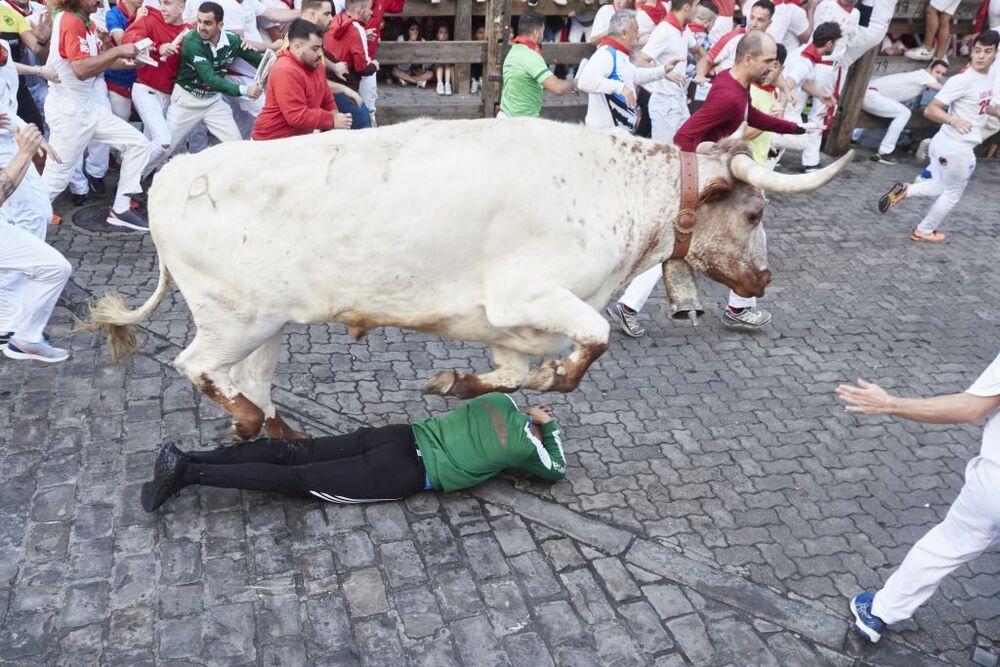 Primer encierro de San Fermín 2022 en Pamplona (Navarra) 
   / EDUARDO SANZ