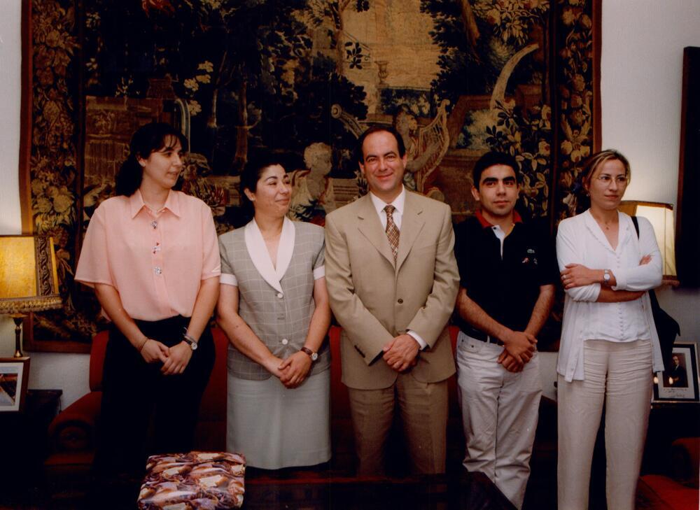 Audiencia a delegados de estudiantes del CEU, el 23 de junio de 1998. 