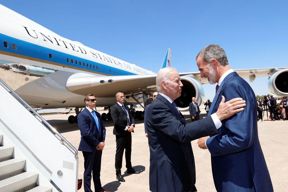 U.S. President Joe Biden arrives ahead of a NATO summit in Madrid  / CASA DE S.M. EL REY/FRANCISCO GOMEZ