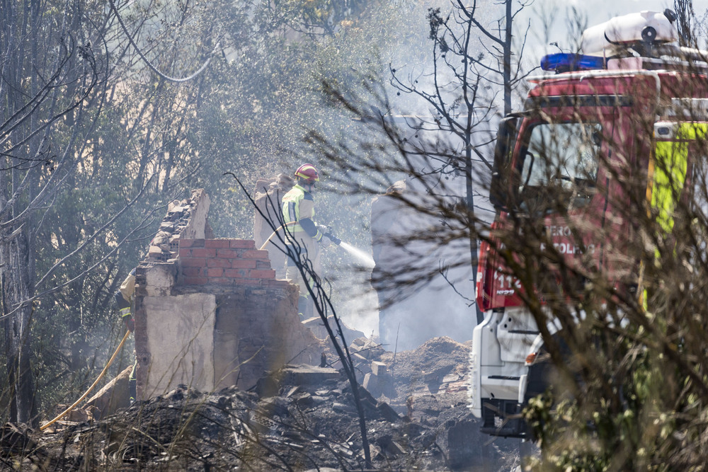 La policía investiga si el fuego de Azucaica fue provocado