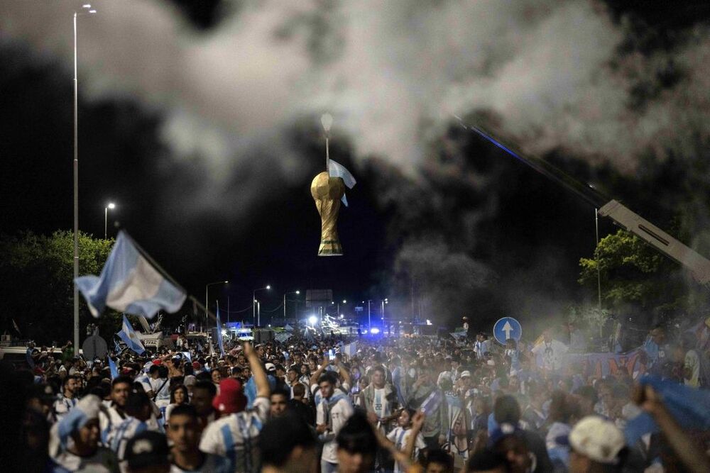 La nazionale argentina in trionfo a Buenos Aires  / LAPRESSE