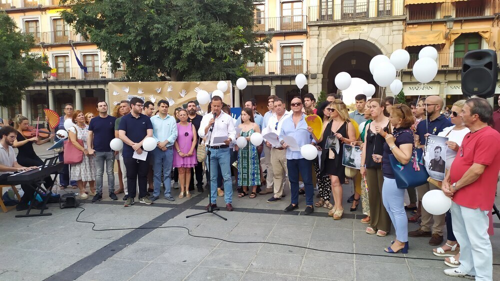 El grito de exaltación al dictador se produjo al final de acto de homenaje a Miguel Ángel Blanco en Zocodover.