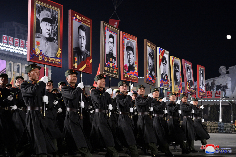 Military parade to mark the founding anniversary of North Korea's army, in Pyongyang  / KCNA