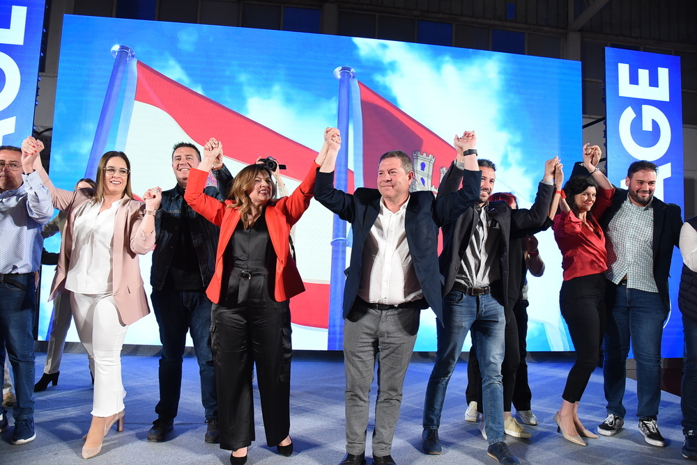 Acto electoral en Villarrobledo (Albacete).