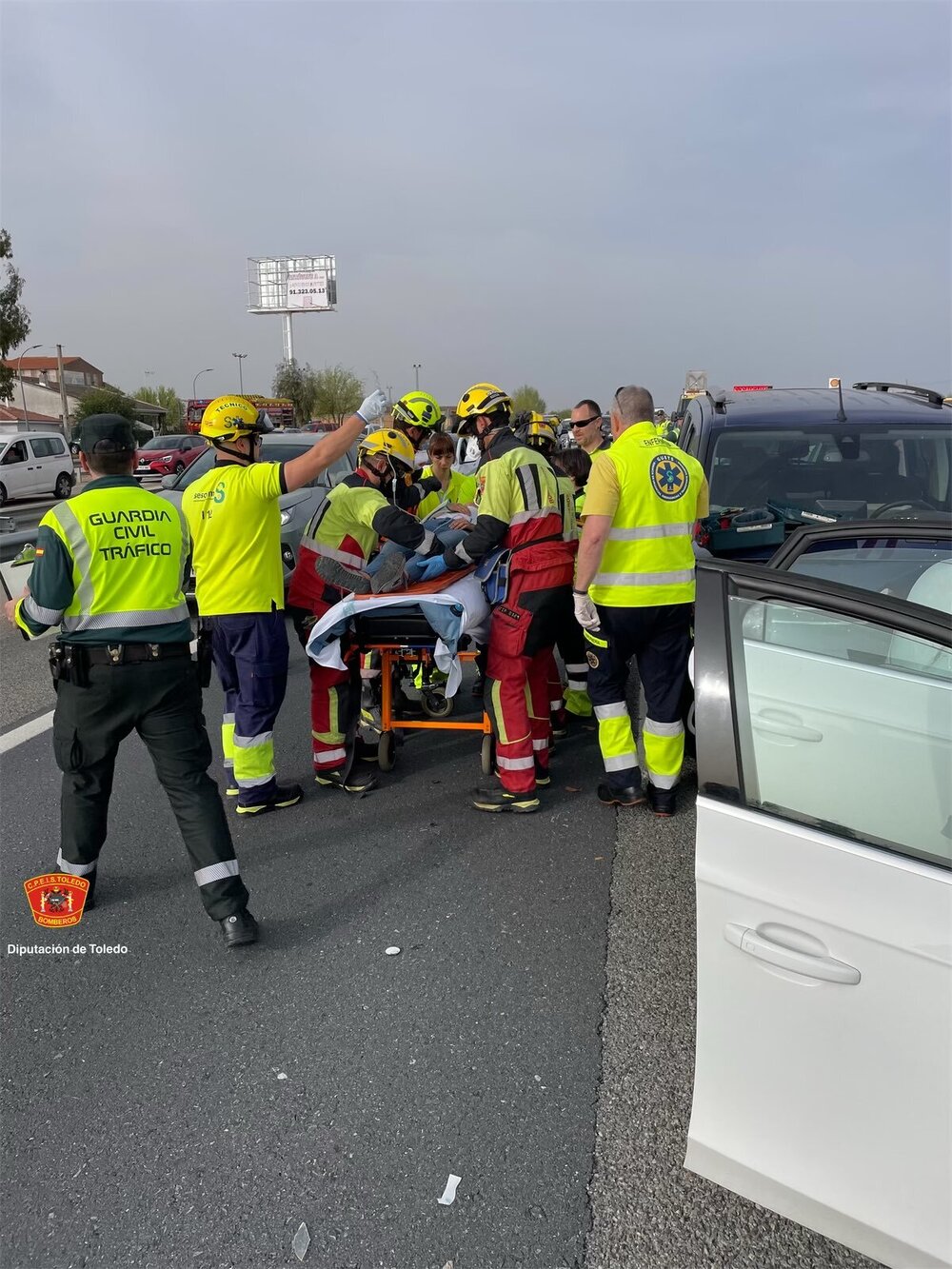 Abierto el carril de la A-5, en Casarrubios del Monte