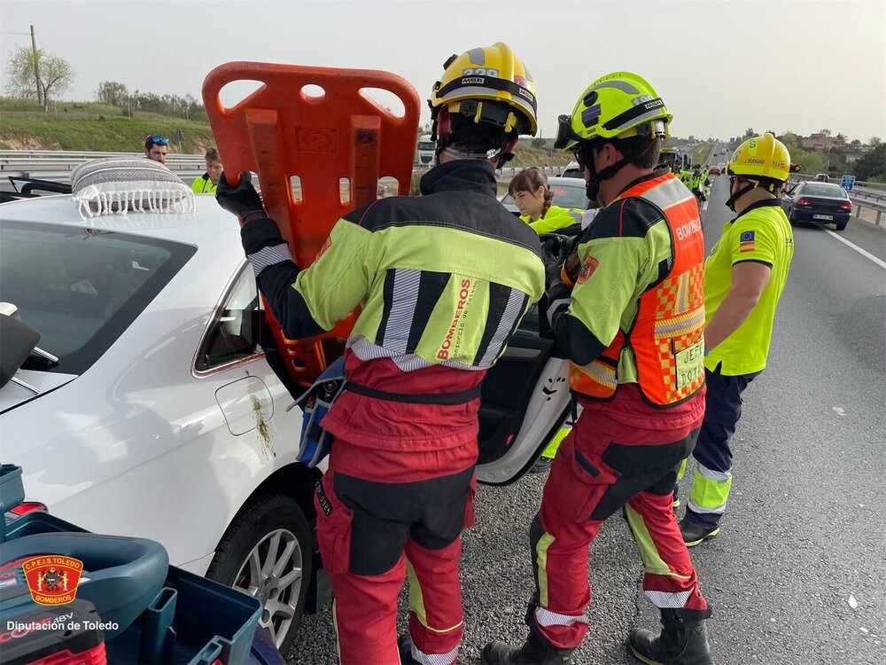 Abierto el carril de la A-5, en Casarrubios del Monte