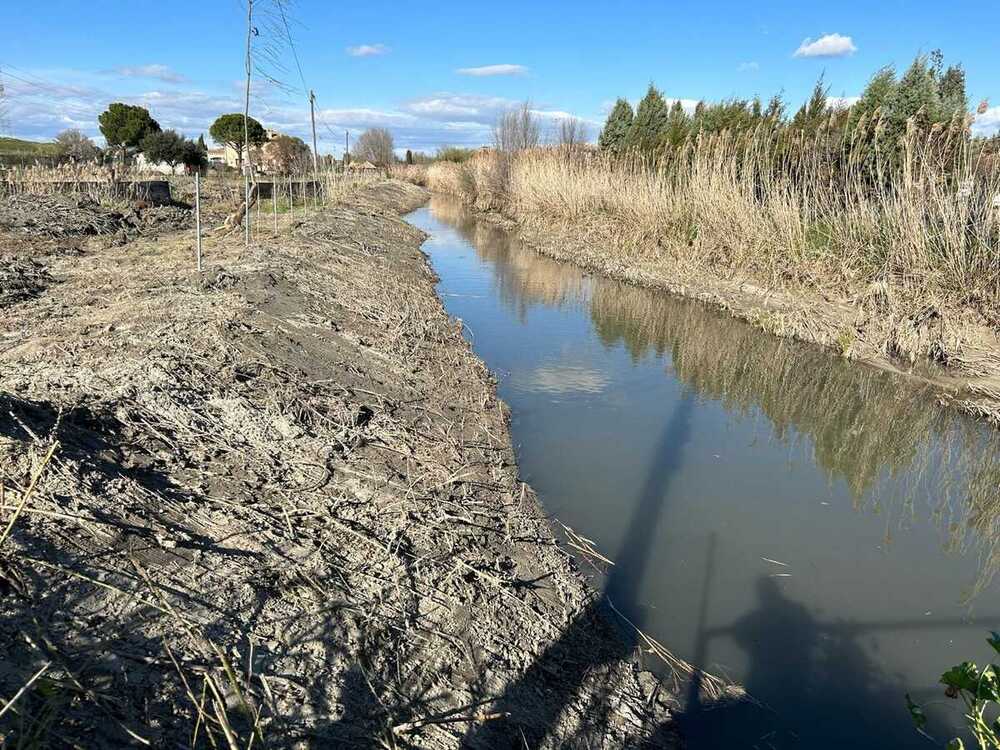 La CHT limpia el arroyo de Yeles para neutralizar inundaciones