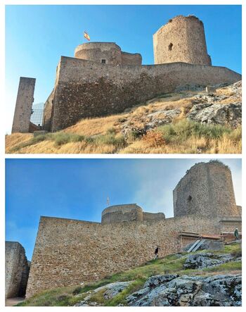 La restauración del Castillo de Consuegra elimina humedades