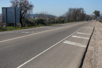 Las obras de la carretera Talavera-San Román acabarán este mes