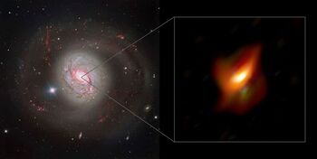Un agujero negro revela secretos de los centros galácticos