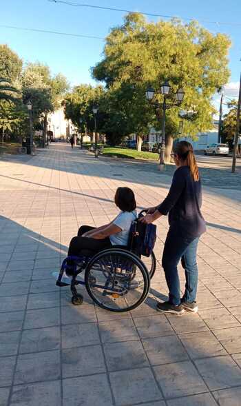 Leire, una alumna con un 65% de discapacidad sin ayuda pública