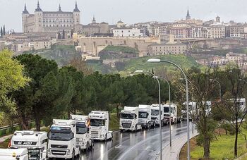 La huelga de transportes recorre Toledo sin incidencias