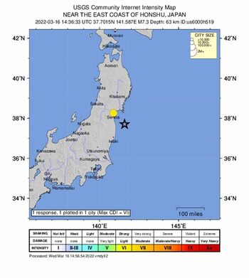 Japón activa la alerta de tsunami por un seísmo en Fukushima