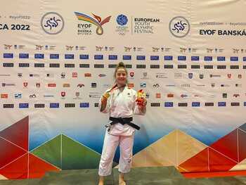 Laura Gómez campeona olímpica de las juventudes en judo
