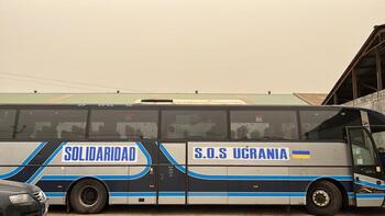 Autocar de Talavera con destino a Ucrania
