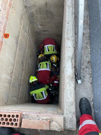 Herida tras caerse en una tumba en Santa Cruz de la Zarza