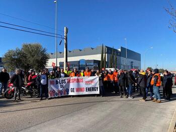 Seguimiento total de la huelga en la planta de GEWE Noblejas