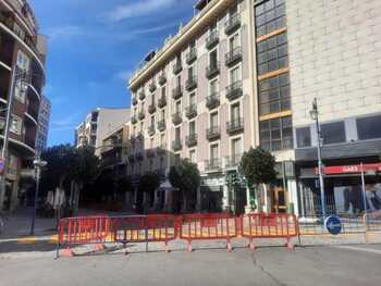 Las obras cierran desde este martes la calle Prado al tráfico