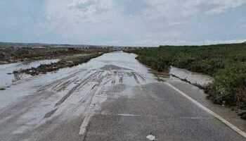 Tres carreteras de la provincia cortadas por las lluvias