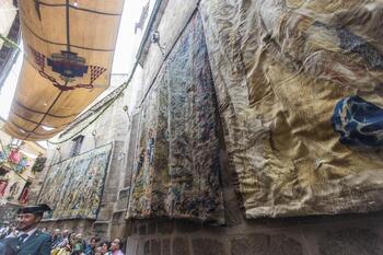Los tapices no sufrieron daño por la lluvia, según el Cabildo