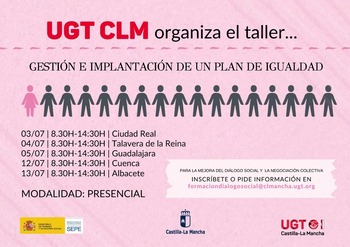 UGT CLM formará en materia del Plan de Igualdad