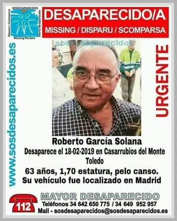 5 años de la desaparición de Roberto García en Casarrubios