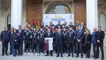 Page recibe a los subcampeones de España